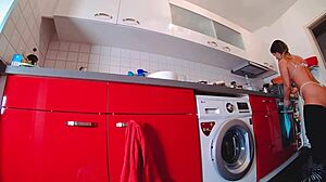 sizzling hot shorts tease with big ass and curvy jeans