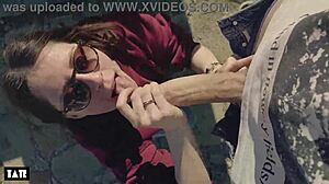 Amateur Whore Craves Outdoor Deepthroat Action With Stranger In Nature Setting