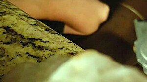 I love how bbw julie jiggles her big tits during blowjob and cum swallow on hidden cam