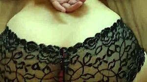 Bound Taiwanese girl in bondage with ball gag during sex.