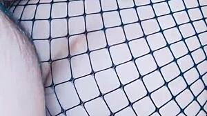 Amateur wife in stockings craves rough homemade pussy pounding