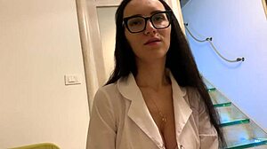 hot nurse in latex gloves, wanna try sex therapy with me?