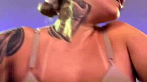 Big Natural Tits Girl Gets Wet Pussy Sweaty in Gym with Tan Lines