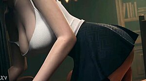 Final Fantasy Tifa in Riding Scenes Compilation