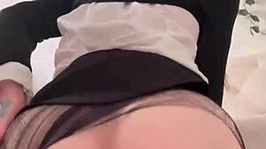 Petite Wednesday Addams, your big round ass bounces on that dildo!