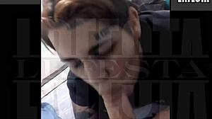 You just moved in and already sucking my whole cock like that, wild Argentinian couple partying hard?