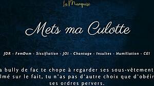 I follow french femdom joi for sissification and humiliation