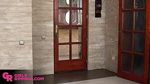 Girlsrimming hot rimming surprise with stunning blonde kiara lord