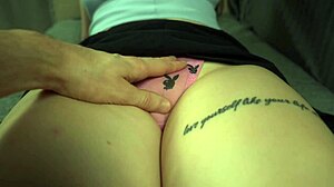 She Gets So Wet with Cum Load Inside Stepsister's Tight Pussy After Rubbing Pink Panties