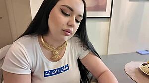 i can't stop thinking about this brunette teen babe licking balls in homemade vid with her long hair