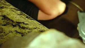 I love how bbw julie jiggles her big tits during blowjob and cum swallow on hidden cam