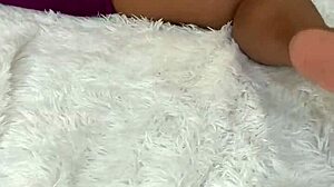 stepmom flashing wet pussy between legs in homemade solo