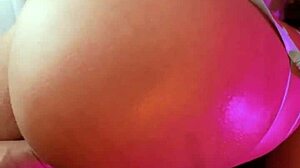 Submissive slut films first porn movie! Twerking hard with petite tits and muscular body in interracial homemade action.