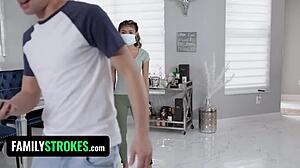 Tiktoker Goes Wild With Skinny Asian Teen Riding Big Cock For Facial Cumshot!