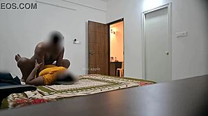 Maid delivers intense blowjob and deepthroat sucking before hard pussy fucking in room cleaning chaos