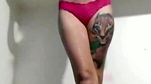 skinny long-legged peruvian girl teases with sexy moves