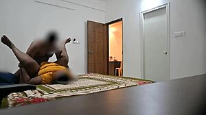 Maid delivers intense blowjob and deepthroat sucking before hard pussy fucking in room cleaning chaos