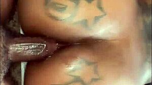 In the video, this amateur takes cock from ass to face in intense anal action with spitting and sloppy pov moves.