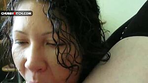 oh wow, this sensual oral from young 18+ chubby cumslut ends with a facial cumshot!