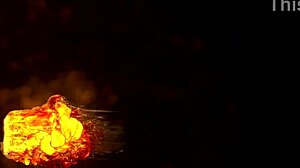 Roller skate girl takes hard anal pounding with big cock. She gets anal creampie in close-up.