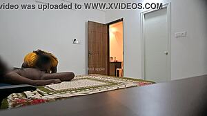 Maid delivers intense blowjob and deepthroat sucking before hard pussy fucking in room cleaning chaos