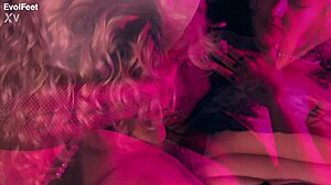 just 2 queens having fun with their feet and hairy armpits