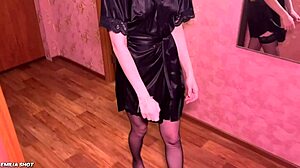 Oh wow, SKINNY WIFE in LINGERIE FINGERS her TATTOOED PUSSY while CUCKOLD HUSBAND watches DIRTY TALK!!