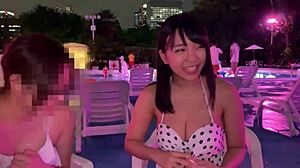 あの日本人女子大生、天然Hカップ巨乳でヌルヌルローション手コキと騎乗位