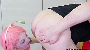 Feisty chick dragged to ass hole asylum for brutal anal treatment! 😈