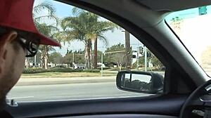 Slender pigtailed teen fucks stranger with shaved pussy riding cowgirl. She takes anal fingering and gaping in fishnets on bed.