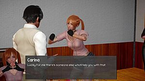 Blonde with Big Tits Plays Headmasters Fantasy Master Role