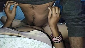 Hubby Licks Wife's Pussy Before Nipple Tease And Fuck