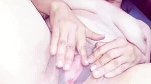 i got fingered deep in my petite vagina until creampie cum dripped out wet pov style