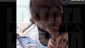 You just moved in and already sucking my whole cock like that, wild Argentinian couple partying hard?