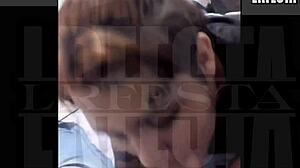 You just moved in and already sucking my whole cock like that, wild Argentinian couple partying hard?