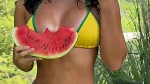 Patroa Gostosa Catches Pedreiro Jerking and Rides Big Black Cock for Creampie