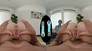 Melanie Marie Forces Boyfriend to Watch Her Ride Huge Cock for Wet Pussy Creampie