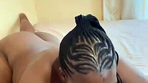 hot ebony solo with wet pussy fingering huge dildo in big ass close-up homemade masturbation