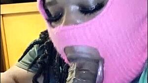 Brunette Amateur Babe Sucks Big Cock With Deepthroat Gagging And Choking For Cum Bubbles In Close-Up POV