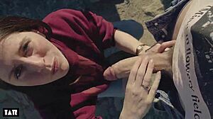 Amateur Whore Craves Outdoor Deepthroat Action With Stranger In Nature Setting