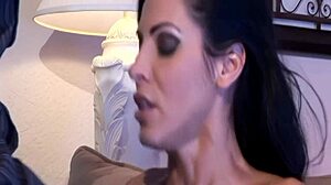 Big Tits Milf Slut Veronica Rayne Rides Huge Cock in Fishnets and Heels for Anal Action and Cumshot