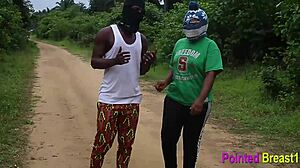 Sex In The Bush With Big Tits Black Pussy And Outdoor Cock Action