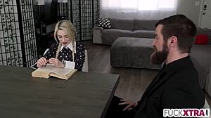 Intense Emotions Surge as Shy Tiny Goth Girl Experiences Deepthroat and Kissing in Sex Ed