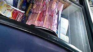 Look at that big ass Mexican culona in the store.