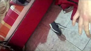 Amateur Latina experiences intense homemade POV squirting orgasms with big cock in close-up reality scenes.