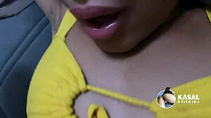 Corno Records Brunette Latina Novinha Getting Double Fucked Bareback Without Condom