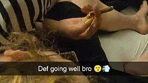 College milf Richelle Rose gets first time tinder date fuck from exs best friend on snapchat. She takes huge cock in ass with creampie.