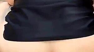 we entered abandoned house and had intense blowjob with big ass crossdressing teasing.