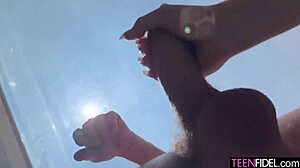 Fast furious mouth fuck with gagging deepthroat on big cock!