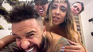 College Friends Enjoy Wild Group Sex at Home